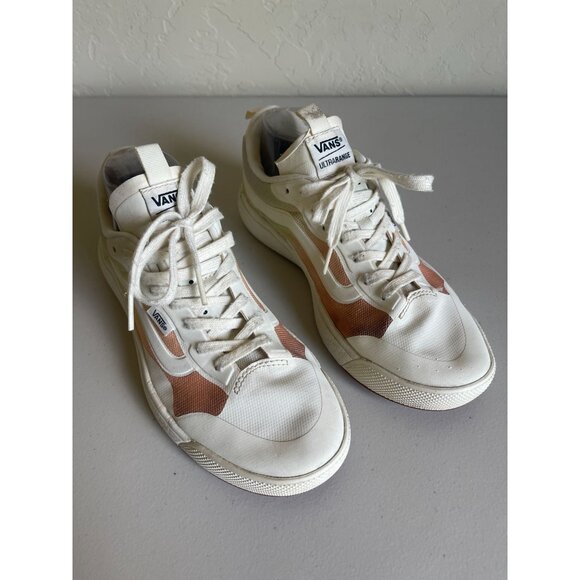 VANS Ultracush Ultrarange Men's 8 Sneakers Low Top Sunrise Blue Orange White - Picture 7 of 12